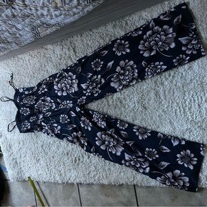 Spaghetti strap floral womens jumpsuit. Band of gypsies.